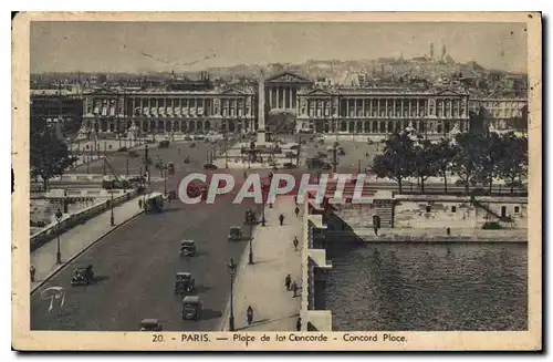 Ansichtskarte AK Paris Place de la Concorde Concord Place