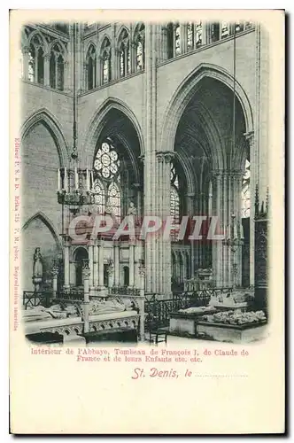 Ansichtskarte AK Paris Interieur de l'Abbaye Tombeau de Francois I de Claude de France et de leurs Enfauts St Den