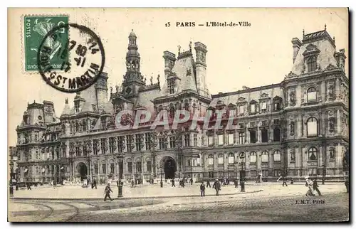 Cartes postales Paris l'Hotel de Ville