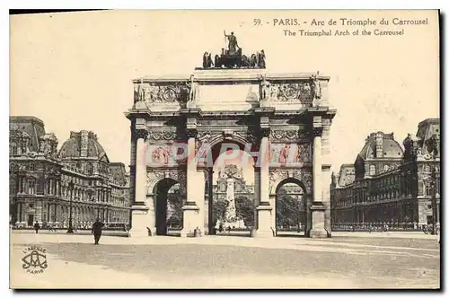 Cartes postales Paris Arc de Triomphe du Carrousel