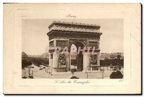 Cartes postales Paris l'Arc de Triomphe