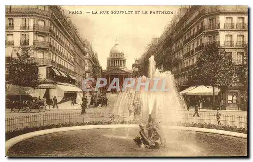 Cartes postales Paris La Rue Soufflot et le Pantheon