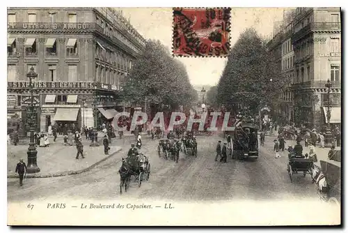 Cartes postales Paris Le Boulevard des Capucines