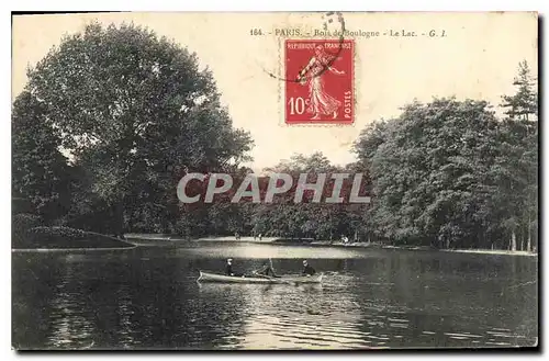 Cartes postales Paris Bois de Boulogne Le Lac