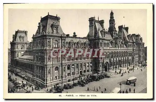 Cartes postales Paris Hotel de Ville