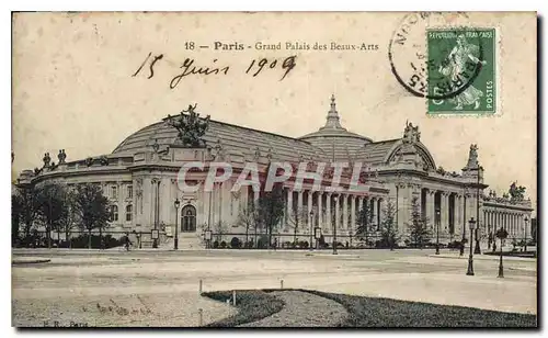 Cartes postales Paris Grand Palais des Beaux Arts