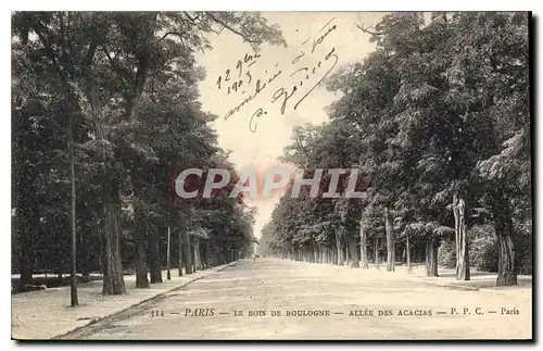 Ansichtskarte AK Paris Le Bois de Boulogne Allee des Acacias