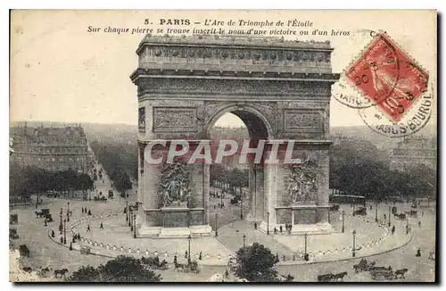 Cartes postales Paris L'Arc de Triomphe de l'Etolle