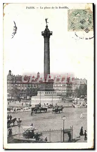 Cartes postales Paris La Place de la Bastille