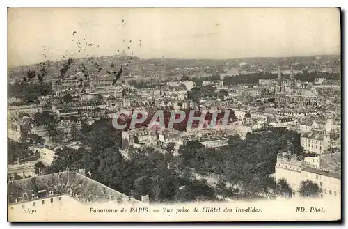 Cartes postales Panorama de Paris Vue prise de l'Hotel des Invalides