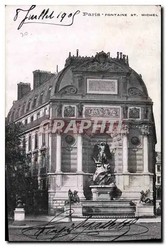 Ansichtskarte AK Paris Fontaine St Michel