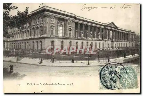 Cartes postales Paris La Colonnade du Louvre