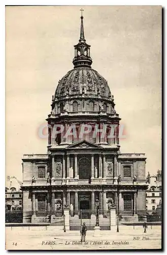 Cartes postales Paris Le Dome de l'Hotel des Invalides