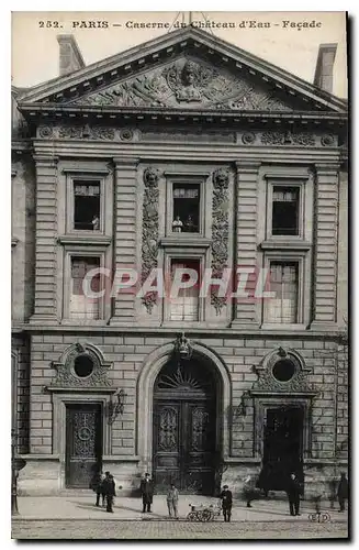 Cartes postales Paris Caserne du Chateau d'Eau Facade