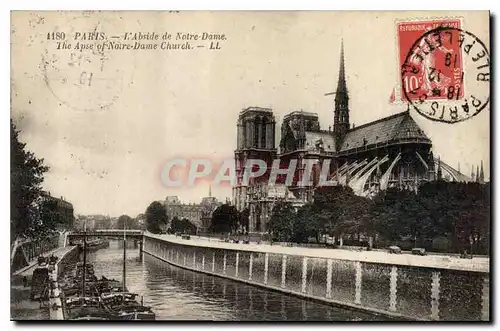 Cartes postales Paris L'Abside de Notre Dame