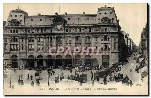 Cartes postales Paris Gare Saint Lazare Cour du Havre