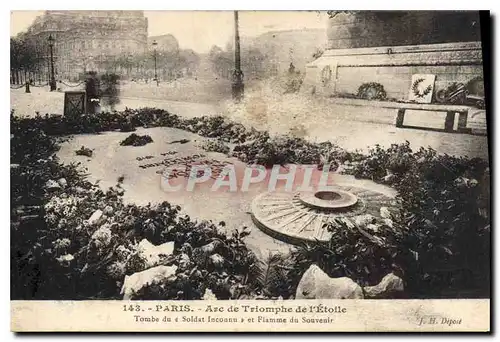 Cartes postales Paris Arc de Triomphe de l'Etoile