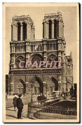 Cartes postales Paris Facade de Notre Dame