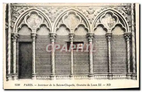 Ansichtskarte AK Paris Interieur de la Sainte Chapelle Oratoire de Louis XI