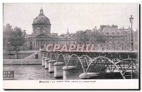 Ansichtskarte AK Paris Le Pont des Arts L'Institut