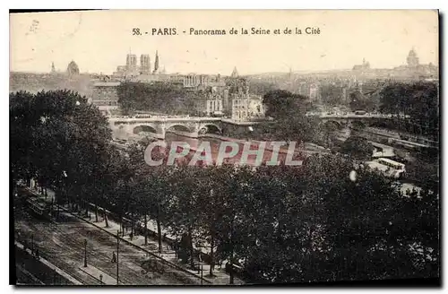 Ansichtskarte AK Paris Panorama de la Seine et de la Cite