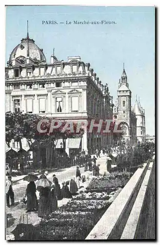 Cartes postales Paris Le Marche aux Fleurs