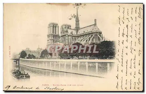 Ansichtskarte AK Paris Notre Dame Vue des Quais