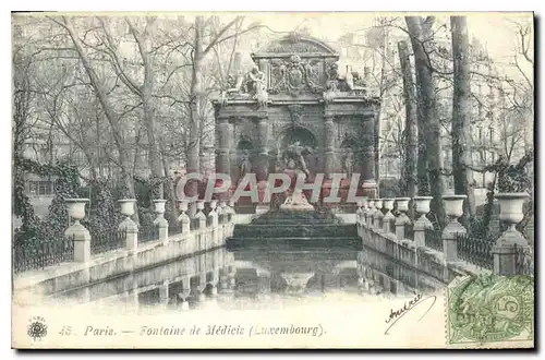 Ansichtskarte AK Paris Fontaine de Medicis Luxembourg