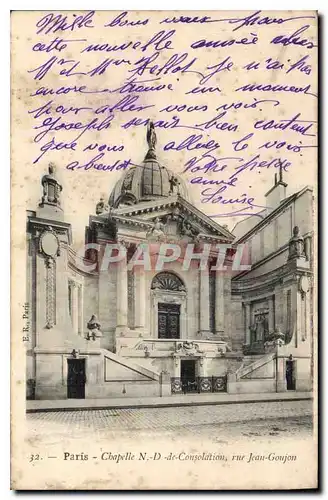 Cartes postales Paris Chapelle de ND de Consolation rue Jean Goujon