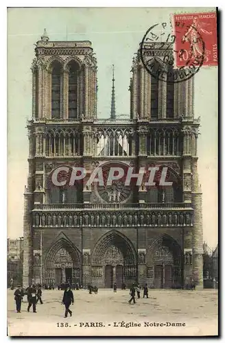 Cartes postales Paris L'Eglise Notre Dame