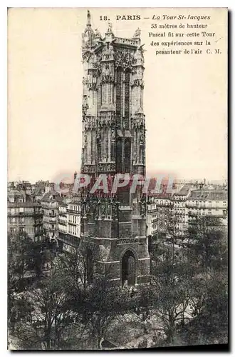 Cartes postales Paris La Tour St Jacques