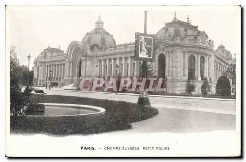 Ansichtskarte AK Paris Champs Elysees Petit Palais