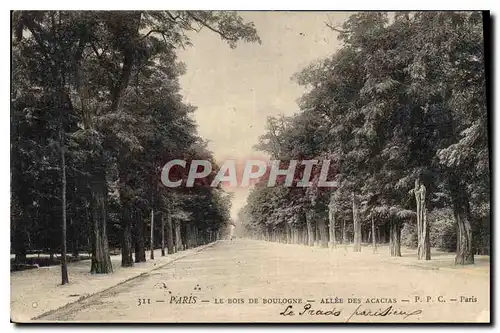 Ansichtskarte AK Paris Le Bois de Boulogne Allee des Acacias