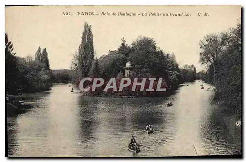 Ansichtskarte AK Paris Bois de Boulogne La Pointe du Grand Lac