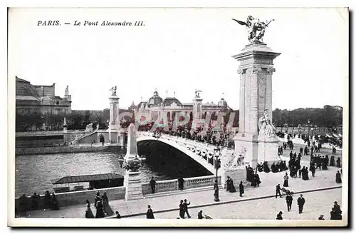 Cartes postales Paris Le Pont Alexandre III