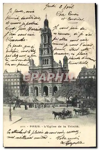 Ansichtskarte AK Paris L'Eglise de la Trinite