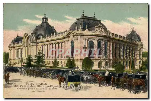 Cartes postales Paris Petit Palais des Champs Elysees