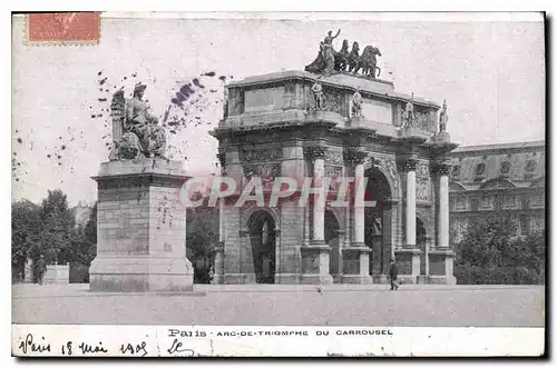 Cartes postales Paris Arc de Triomphe du Carrousel