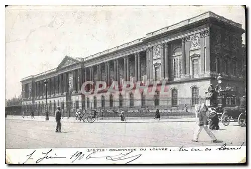 Ansichtskarte AK Paris Colonnade du Louvre