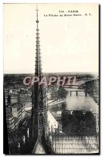 Cartes postales Paris La Fleche de Notre Dame