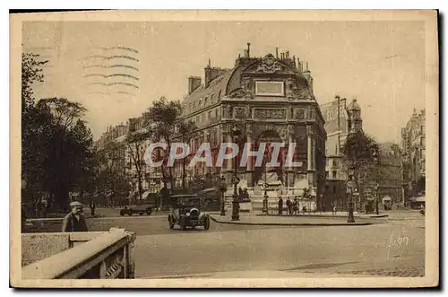 Cartes postales Paris Place et Fontaine Saint Michel