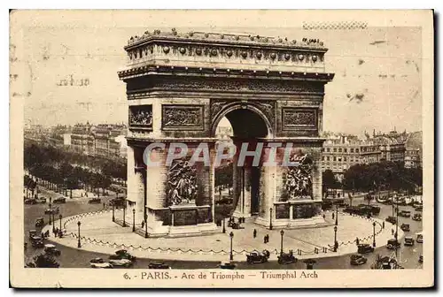 Cartes postales Paris Arc de Triomphe