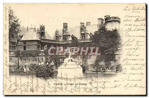 Cartes postales Paris Hotel de Cluny