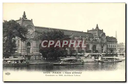 Cartes postales Paris Gare d'Orsay Bateaux