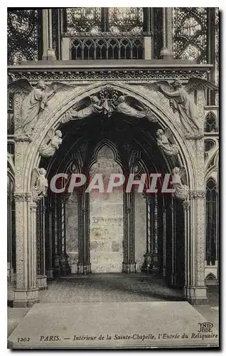 Ansichtskarte AK Paris Interieur de la Sainte Chapelle l'Entree du Reliquaire