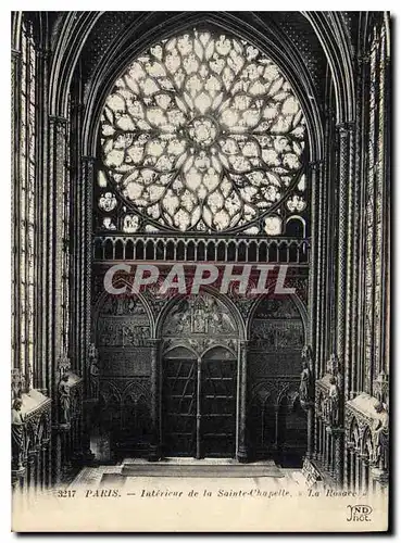 Ansichtskarte AK Paris Interieur de la Sainte Chapelle La Rosace