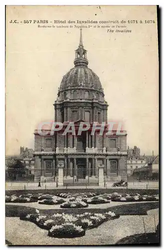 Cartes postales Paris Hotel des Invalides construit de 1671 a 1674