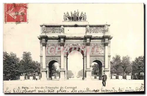 Cartes postales Paris Arc de Triomphe du Carousel