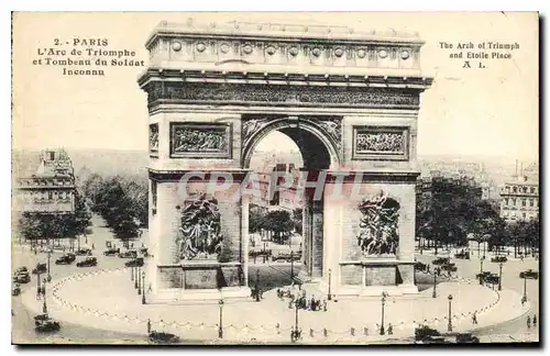 Ansichtskarte AK Paris L'Arc de Triomphe et Tombeau du Soldat Inconnu