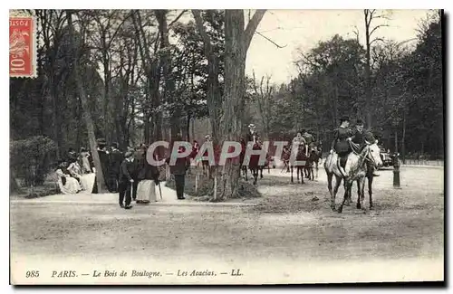 Ansichtskarte AK Paris Le Bois de Boulogne Les Acacias Chevaux